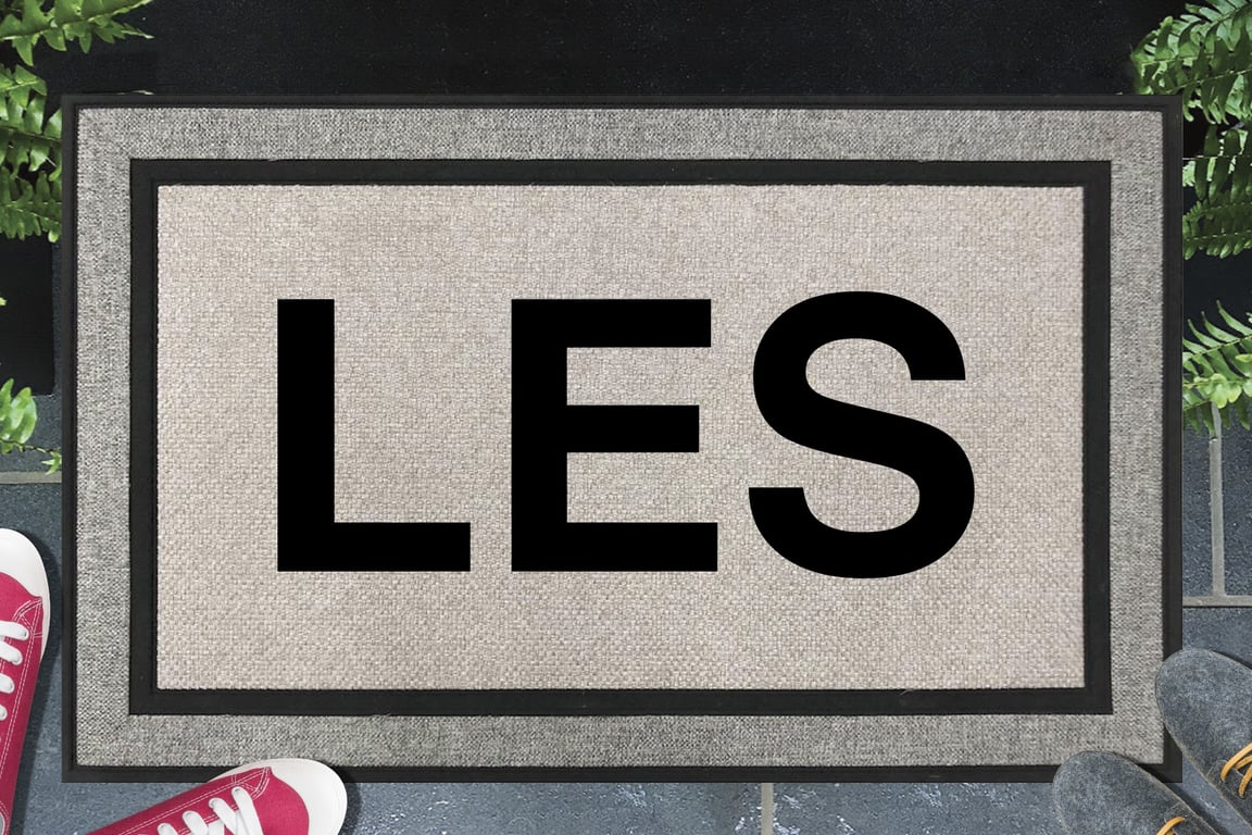 LES NYC - Lower East Side - Manhattan New York - All Weather Doormat - 45x70cm 