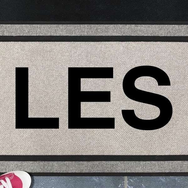 LES NYC - Lower East Side - Manhattan New York - All Weather Doormat - 45x70cm 