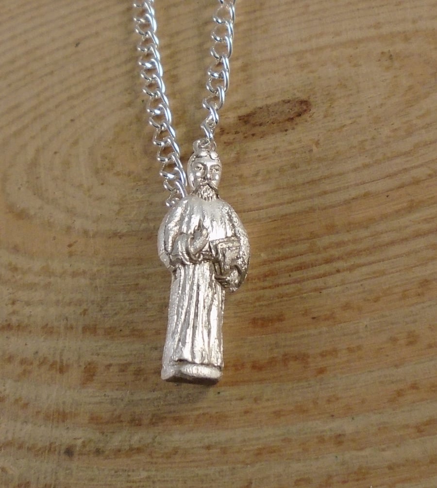 Upcycled Silver Plated Apostle Necklace SPN032101