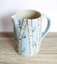 Medium Jug - Birch Trees and Birds - Image 1