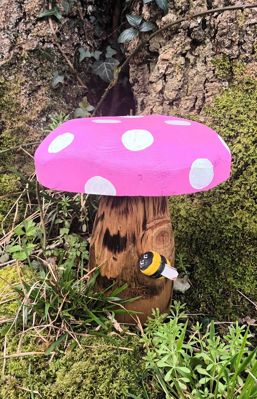 Spotty Pink Toadstool