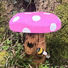 Spotty Pink Toadstool