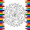 Digital Colouring Pack - Three Simple Mandalas