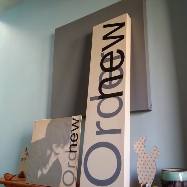 New Order Painting, Record Sleeve, Music Inspired Painting, Handpainted