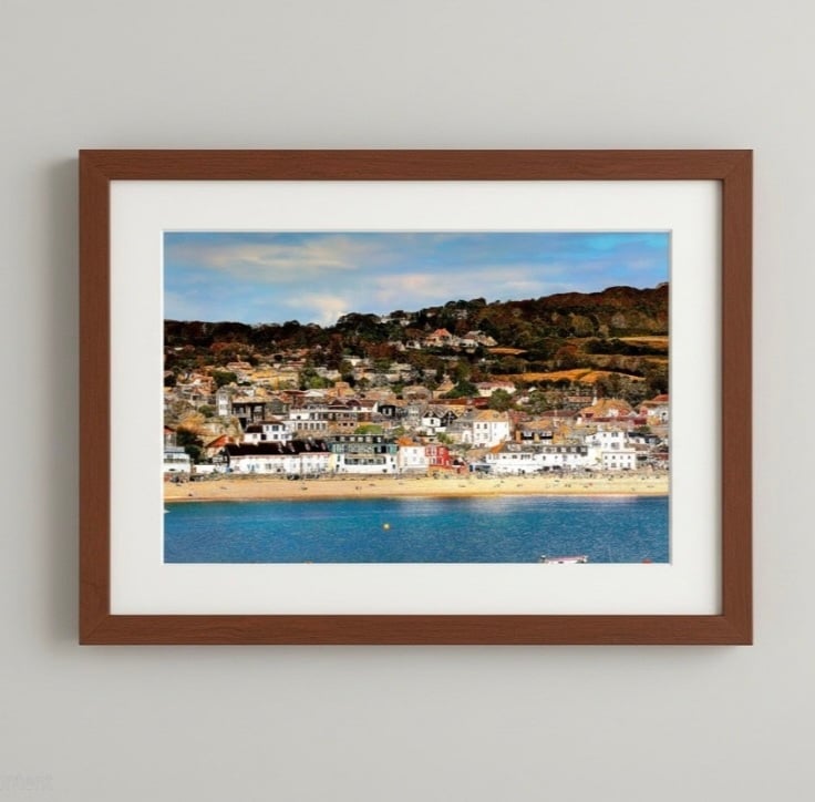 Lyme Regis Beach Photo Print - Dorset Coastal Wall Art