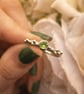 Sterling Silver and Peridot Ring with Granulation - Size M - Image 2