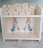 Wooden Storage Shelf Unit Display Shelves Wall Freestanding Peter Rabbit Nursery - Image 2