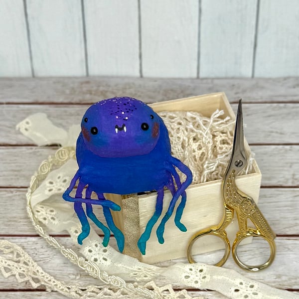 Spun Cotton Spider Art Doll Hanger