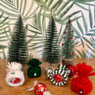 Cute mini Christmas hats- table decor, bottle toppers, 