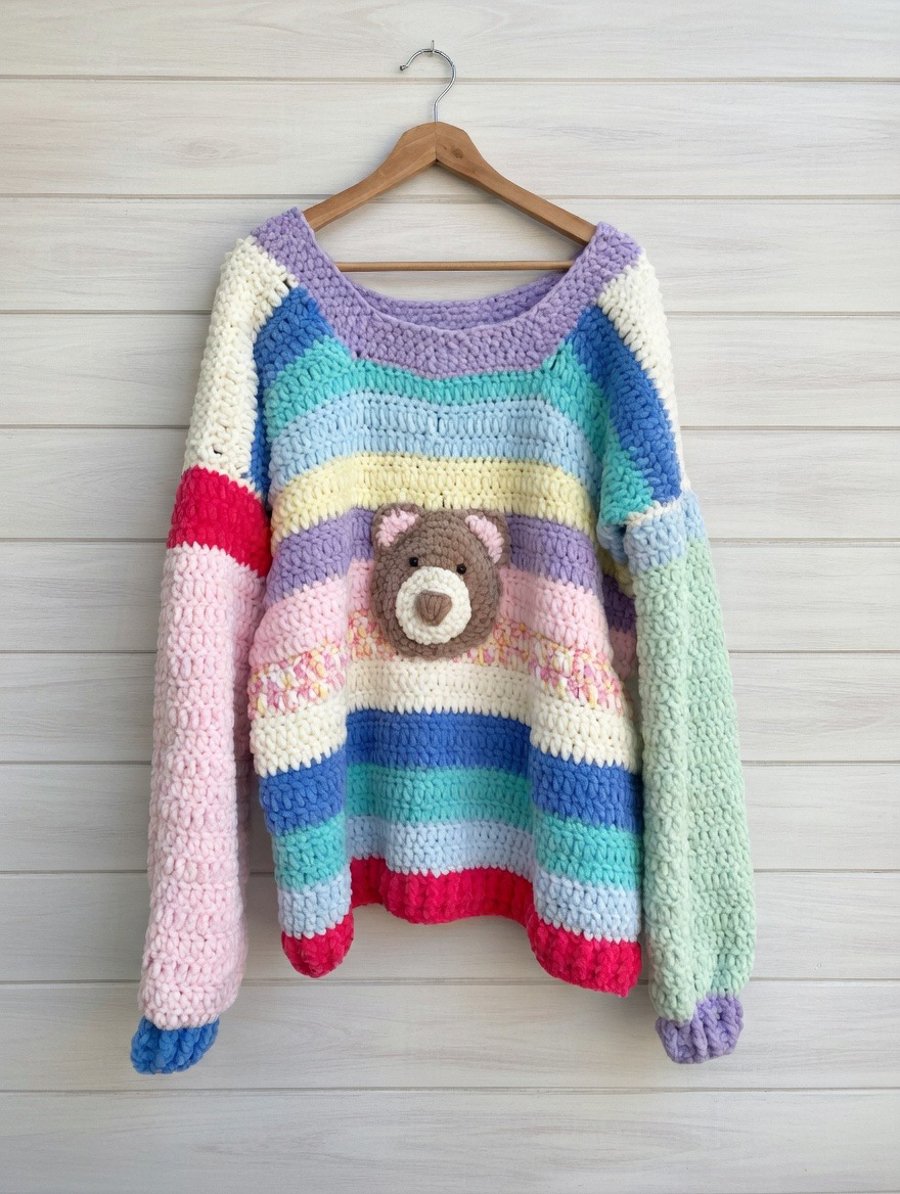 Oversized Super Soft Teddy Bear Jumper 