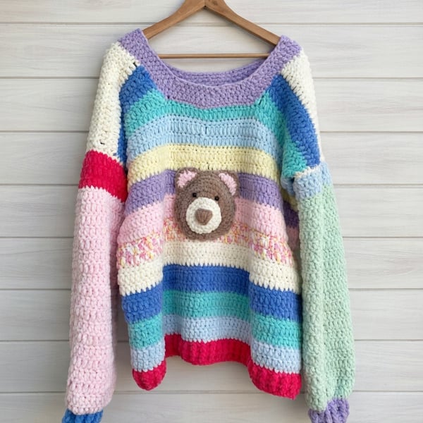 Oversized Super Soft Teddy Bear Jumper 