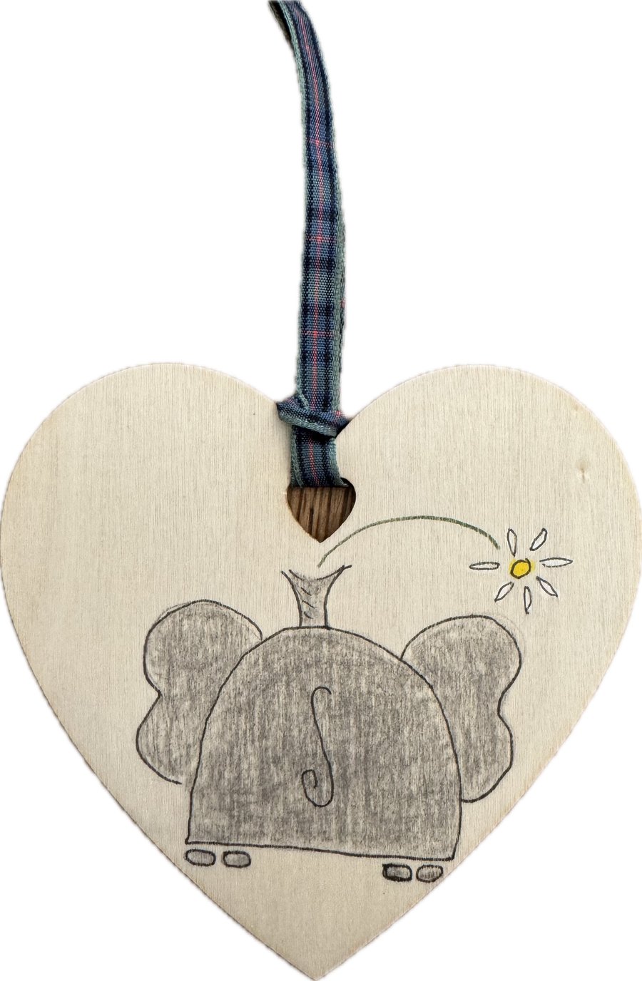Daisy the Elephant Hanging Decoration, Gift Tag, Bag Decoration 