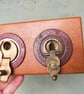 Vintage Tape Measure Key and Letter Rack 13 - Image 4