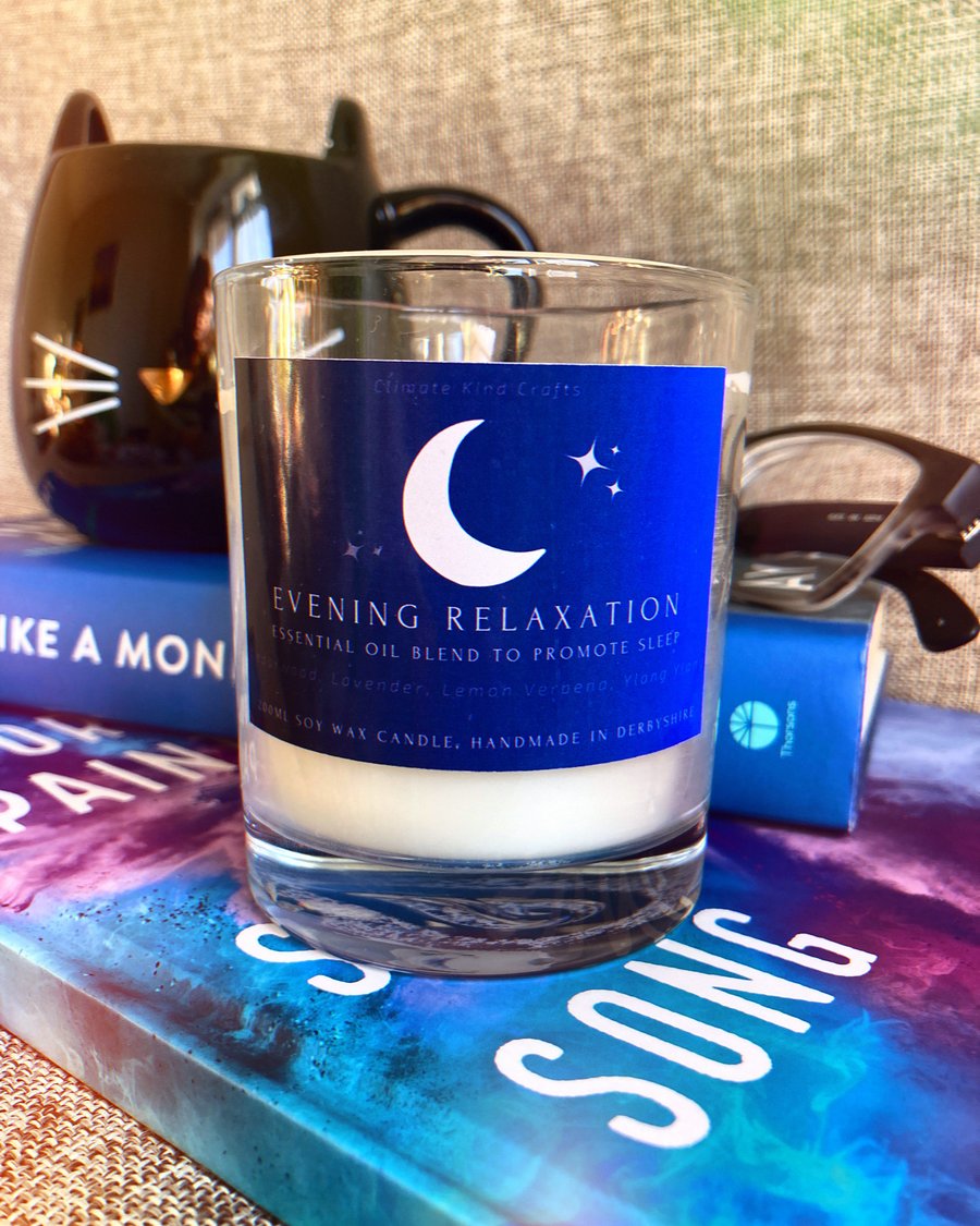 Aromatherapy essential oil candle for sleep
