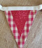 Bunting: country cottage style; red - Image 4