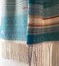 Mulgrave Handwoven Herringbone Lambswool Scarf- Buff - Image 3