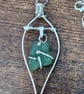 Sea Glass Sterling Silver Pendant Necklace 16" Gift Boxed - Image 3