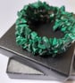 Green Malachite Memory Wire Bracelet - Image 3