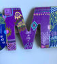 Up cycled HOME wall hanger - Image 5