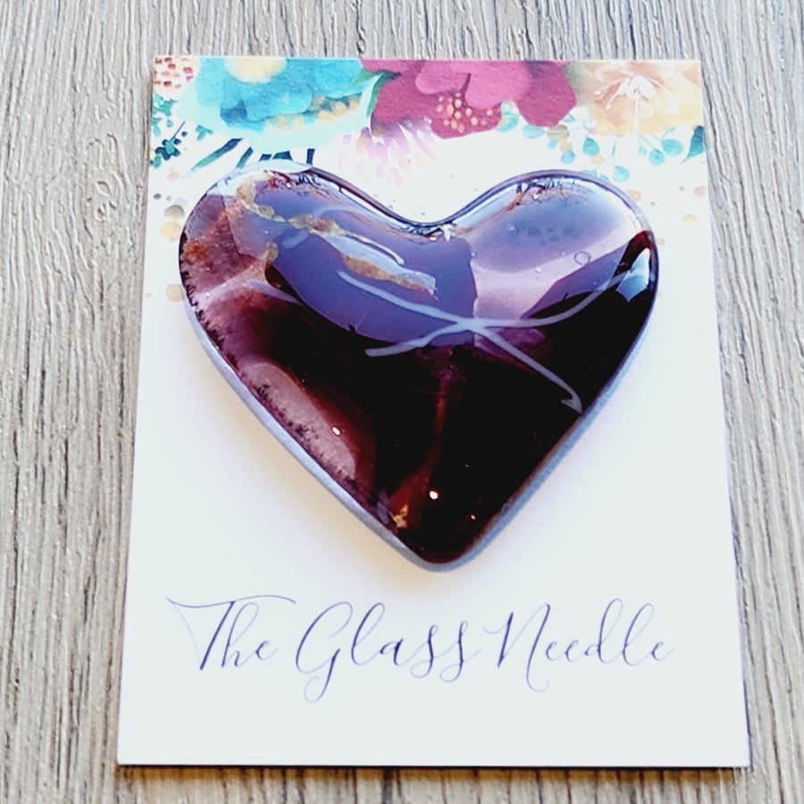 Fused Glass 'Heart To Hold'