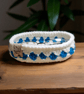 Glasses or trinket basket, hand crocheted  - Image 1