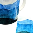Perfectly Imperfect - Blue Mountain Mug and Coaster Set