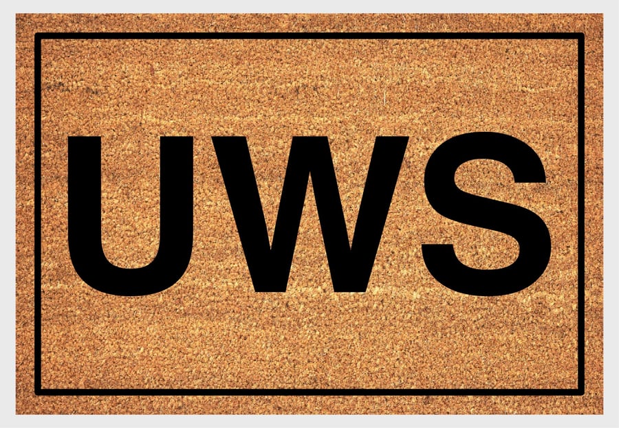 UWS NYC - Upper West Side - Manhattan New York Doormat - Welcome Mat - 3 Sizes