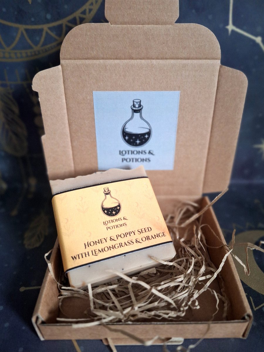 Honey & Poppy Seed Soap With Lemongrass & Orange