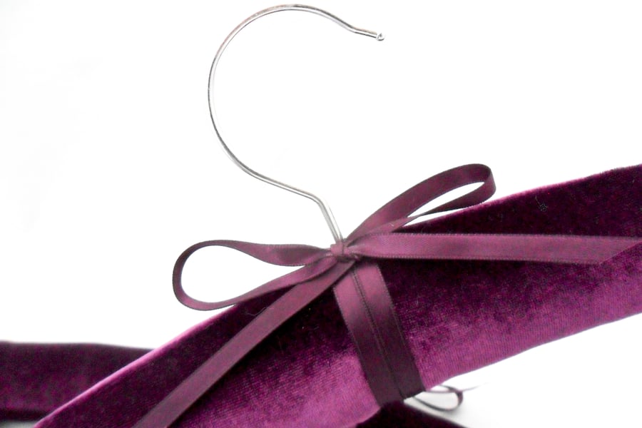 Velvet padded coat hangers