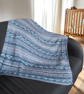 Hand Knitted Baby Blanket – Neutral Greys & Cream, Fair Isle Style  - Image 1