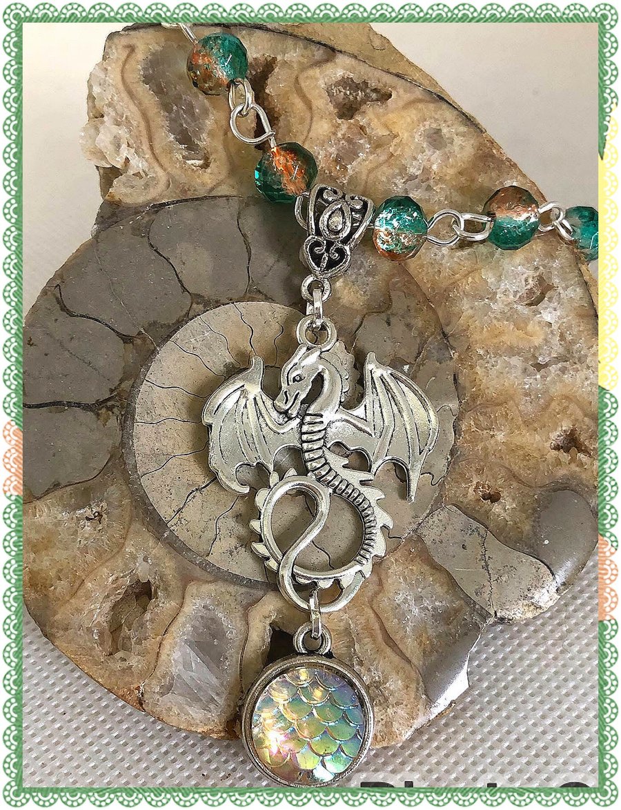 OOAK Dragon necklace
