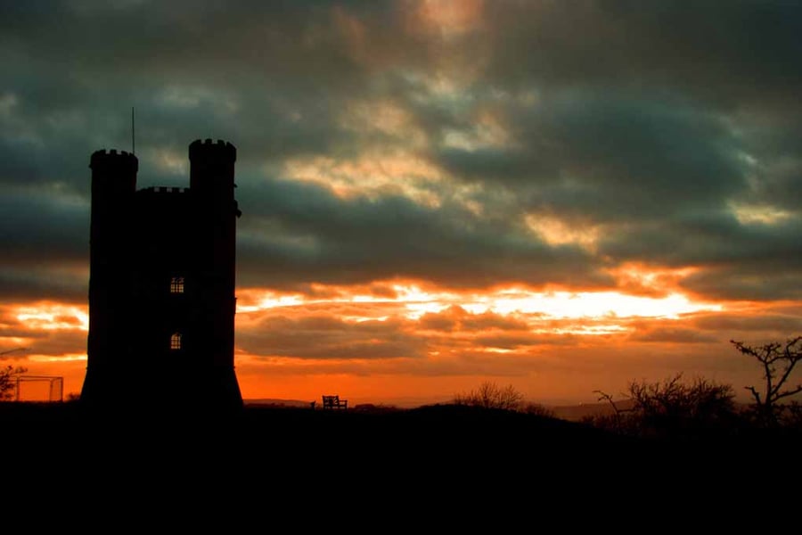Broadway Tower Sunset Cotswolds England Photograph Print