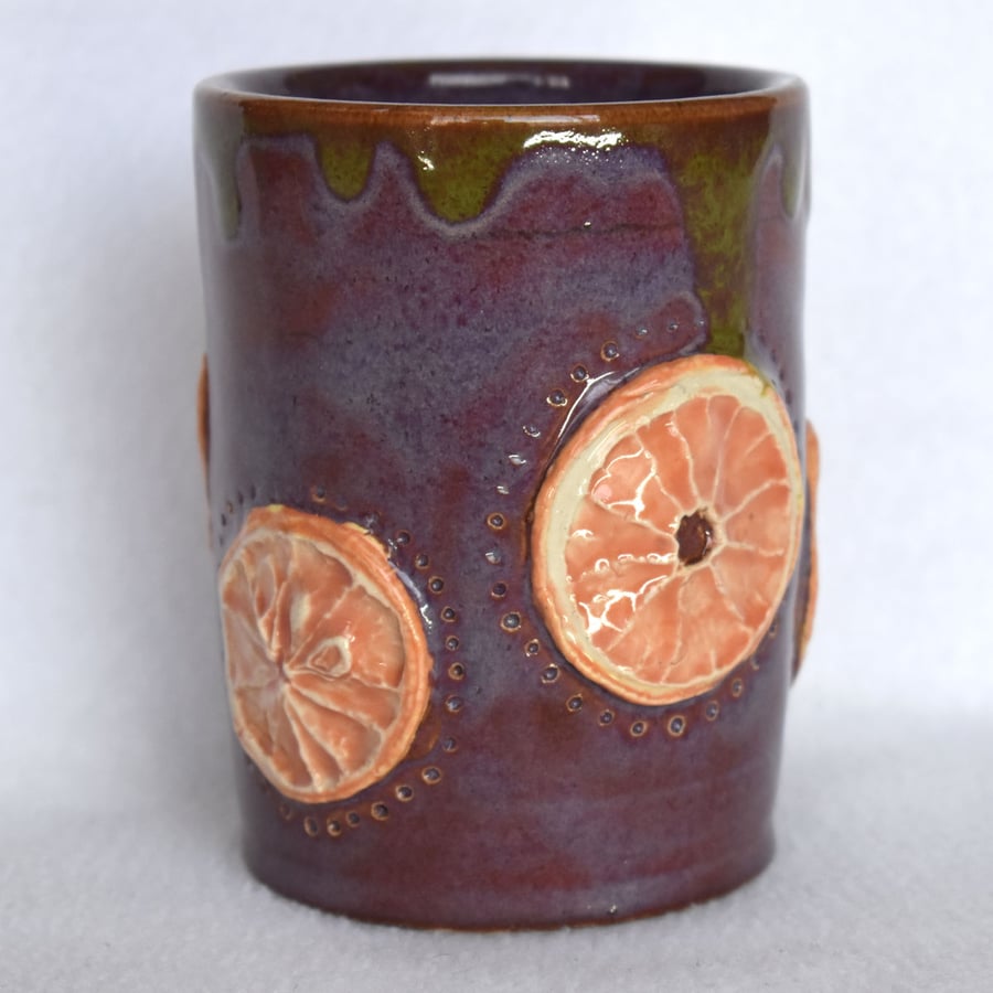 18-175 Citrus Slice Ceramic Tumbler