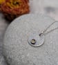 Sterling Silver Flower Disc Necklace with Citrine - JBJ6018 - Image 5