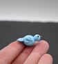 small glass blue bird - Image 3