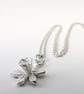 Silver Daffodil Necklace - Handmade Spring Flower Jewellery  - Image 2