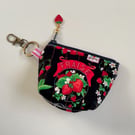 Mini Coin Purse Keychain - Strawberries