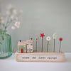Little Wooden Houses with Clay & Button Garden 'Enjoy the little things'