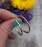 9ct Gold 'Meadow' Patterned Hoop Earrings - JBJ1060 - Image 5