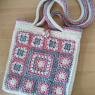 TOTE BAG - GRANNY SQUARE STYLE SHOULDER BAG