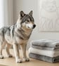 Wolf Thin Acrylic Sewing Template