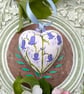 Bluebell hand-painted ceramic bauble decoration  - Image 4