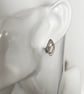 Sterling Silver ‘Falling Leaf’ Collection Stud Earrings - Image 3