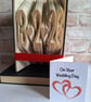 Wedding Date Book Fold, Personalised Wedding Gift