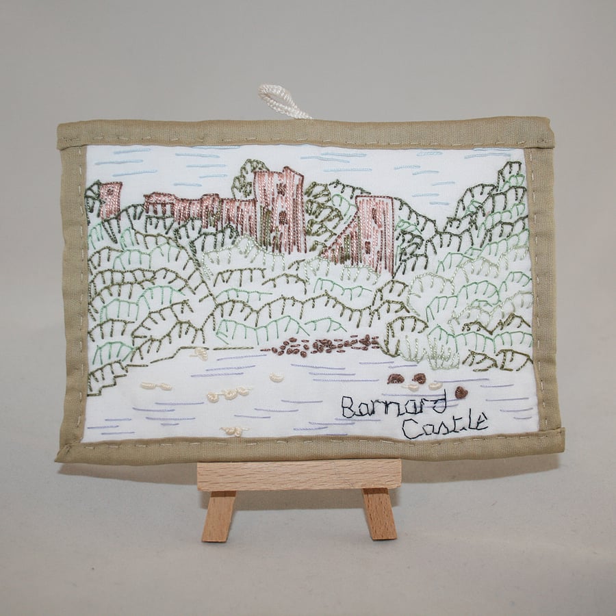 Barnard Castle - a stitched sketch
