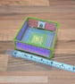 Small tray for small desk items - glittery pastel colours with bright green edge - Image 3