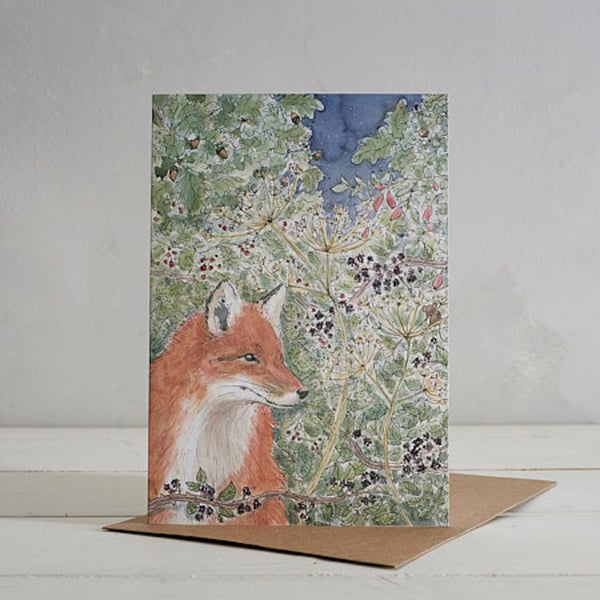 Mr Fox Greetings Card