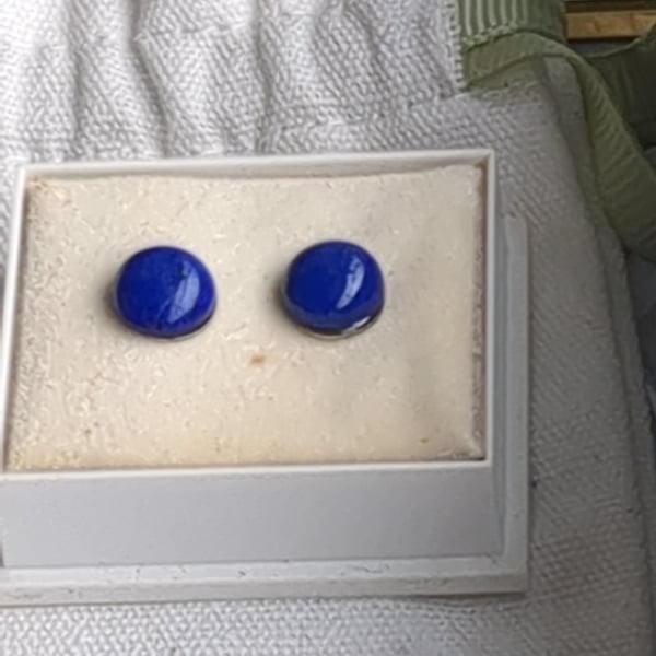 Lapis Lazuli stud earrings 
