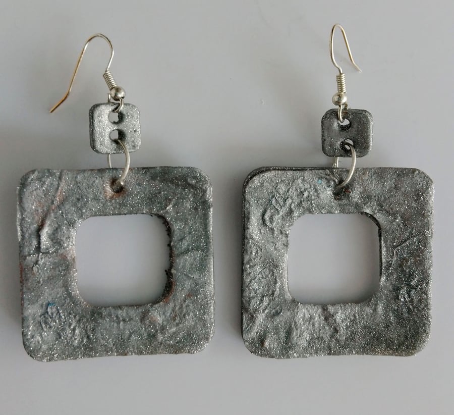 Silver Colour Earrings - Extremely Lightweight!