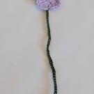 Handmade crochet flower bookmark